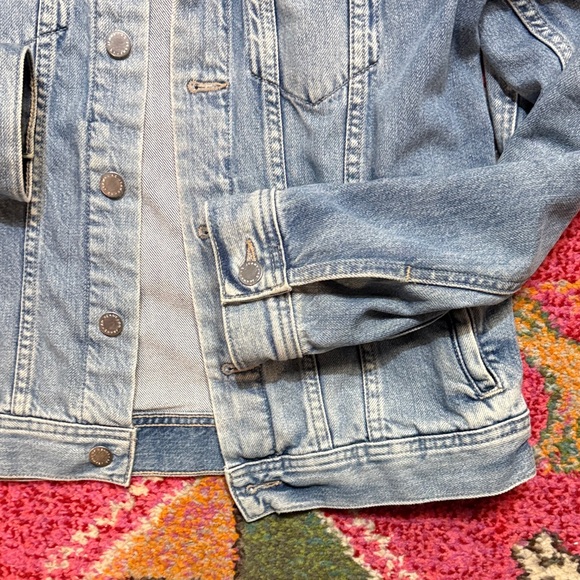 Ag Adriano Goldschmied Light Blue Denim Jacket - Picture 5 of 6